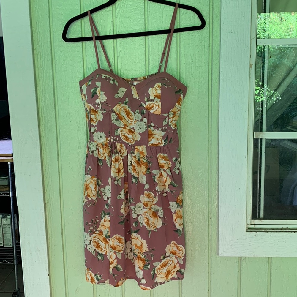 Gorgeous floral band of gypsies dress bodice